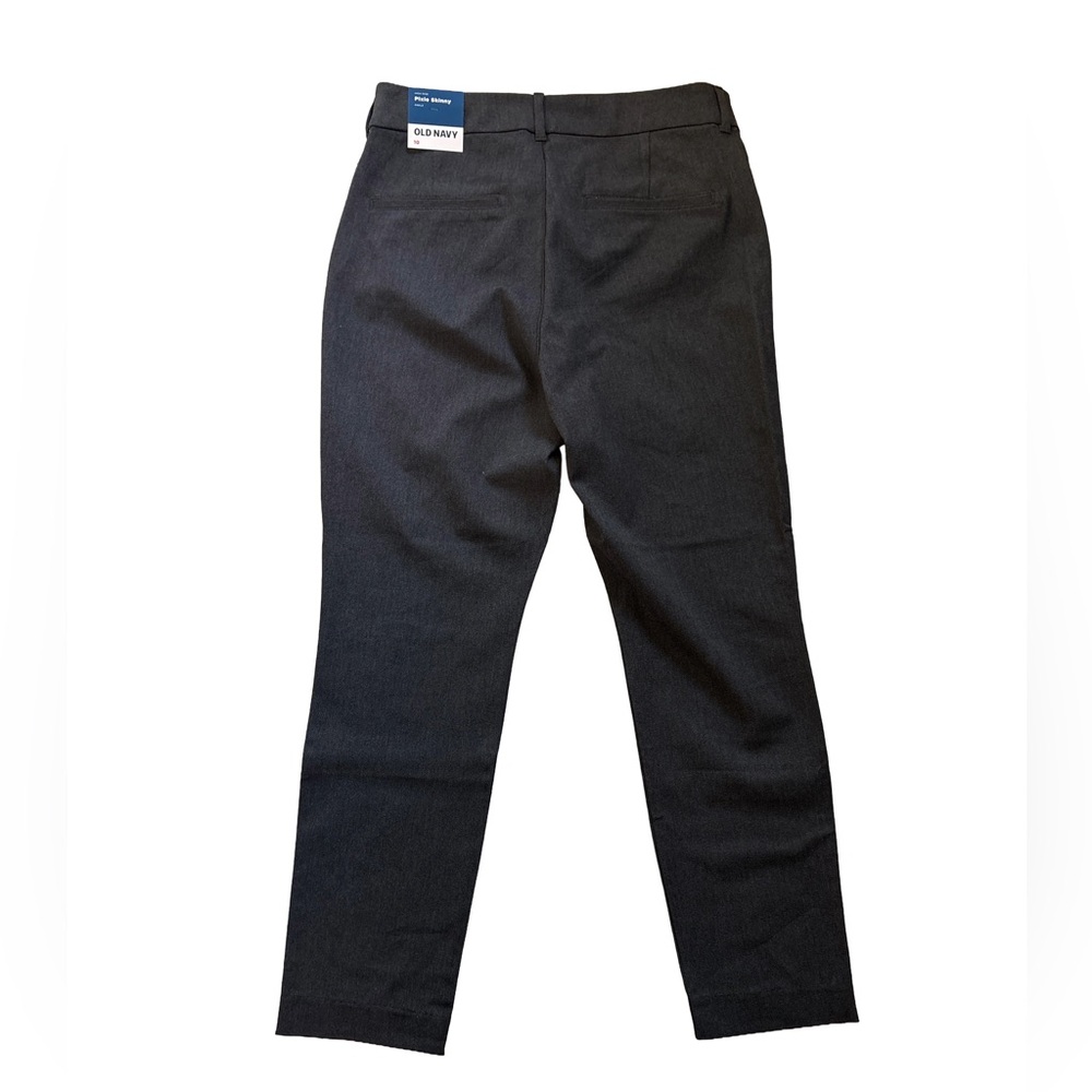 Old Navy Charcoal Pixie Skinny Ankle Pants Size 10 — High-Rise NWT - Picture 4 of 5